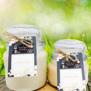 EVERYTHING MUST GO CLOSET CLEAR OUT 10oz CEDARWOOD SOY CANDLE